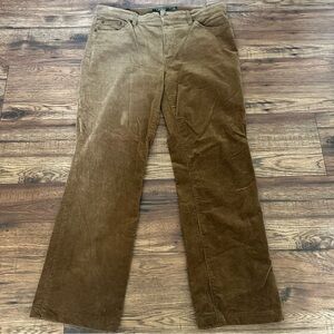 Lauren Ralph Lauren Brown Corduroy Classic Straight Pants Women’s Sz 10